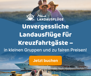 Banner zu Buchung von Landausflügen bei Kreuzfahrten